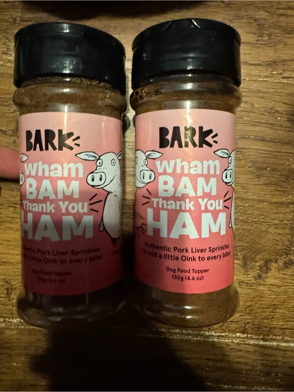 BARK Box BARK Wham Bam Thank You Ham Dog Topper Lot of 2 NEW sealed bottles